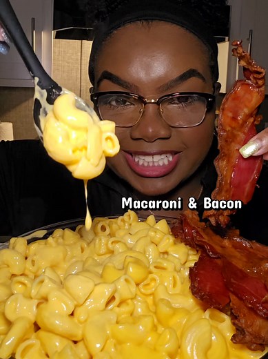 Best Mac n Cheese Recipe with Bacon Mukbang