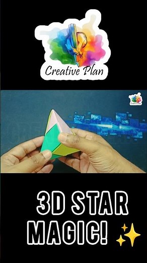 DIY Modular Origami - Star Octahedron Tutorial #shorts