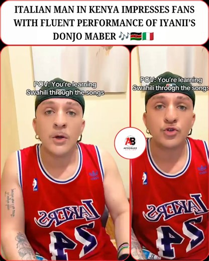 Italian Man Amazes Kenyans by Singing Donjo Maber