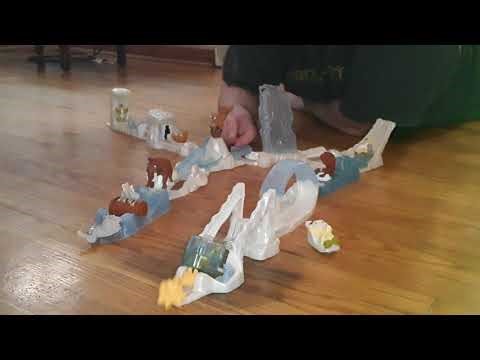 The Ice Age Ice Slide Avalanche Adventure Set From Burger King in 2002