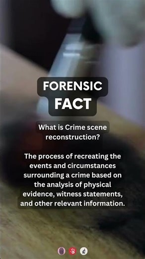 What is Crime Scene Reconstruction? | #forensics #forensicscience