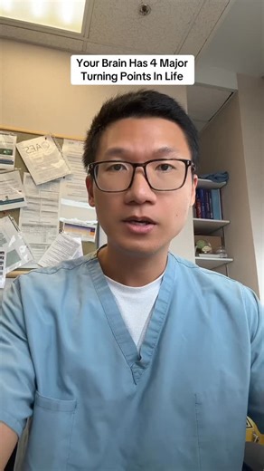 Your brain does not grow in a straight line. New research shows there are four key ages where brain wiring shifts in meaningful ways, and they line up with real life changes many of us feel. Understanding this helps us care for our brain at every stage, not just when something goes wrong. #BrainHealth #Neuroscience #Neurology #Brain #wellness | Dr. Bing, MD MPH