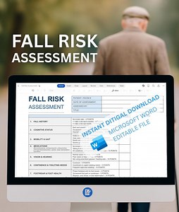 Fall Risk Assessment Nursing Form: EDITABLE Template (instant Digital Download) - Etsy