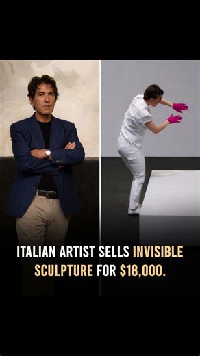 An Italian artist sold an invisible sculpture for $18,300 no object just an empty space.