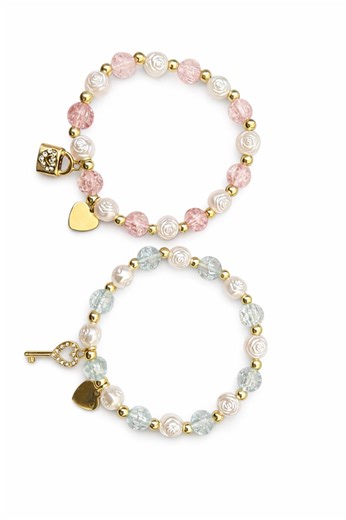 Lock and Key Bracelet Set | Matching Couple Jewellery | Friendship Gift - Etsy