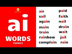 English Phonics - 'ai' Words with Example Sentences