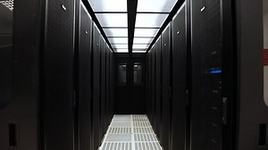 Inside a Modern Data Center: Rows of Servers and Network Equipment | Premium Stock Video Footage