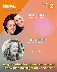 "She stitched us up a treat. We thought if you've got that brass neck, you've got the job!" Ahead of their SMTV Live journey, Cat Deeley tells Zoe about the time she first ever met Ant and Dec 😂👏 | BBC Radio 2