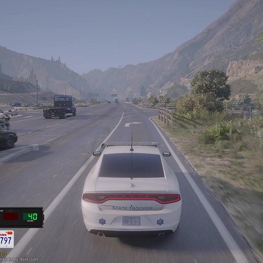 Intense Traffic Stop Chase in LSPDFR Gameplay