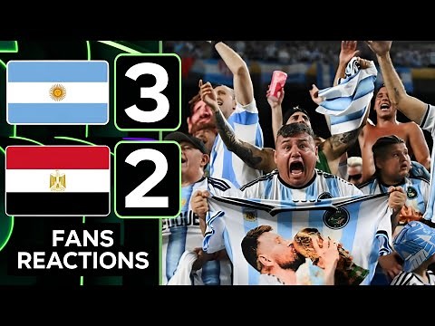 MESSI COMEBACK!! CRAZY FANS REACTIONS ARGENTINA VS EGYPT (3-2) | Round of 16 WORLD CUP 2026