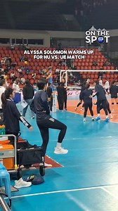 79K views · 610 reactions | Alyssa Solomon is seen warming up with NU after sitting out their previous game due to a confirmed mild ankle sprain, but it remains uncertain if she will play for the Lady Bulldogs against the UE Lady Red Warriors in their Round 2 clash at the #UAAPSeason87 women’s volleyball tournament. | via Xander Lauren Cipriano/One Sports #OSOnTheSpot #StrongerBetterTogether #LegendsStartHere #OneSports | One Sports | Facebook