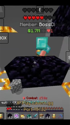 Best lifesteal and cpvp practice server #viral #viralshort #minecraft #cpvp #trending