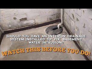Basement interior drain systems - what you need to know before spending your $$$