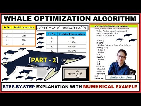 Learn Whale Optimization Algorithm Numerical Example || PART - 2 || ~xRay Pixy🐋🐳