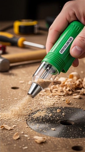 Mini Dust Collector Tool 🔧 | Satisfying Wood Cleanup 😱 #shorts