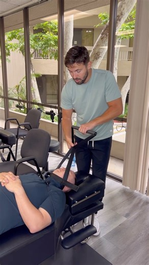 Don’t underestimate the Strap #chiropractor #ystrap #decompress #adjustment | The OC Chiropractor