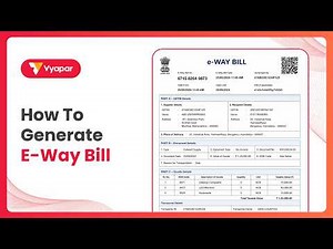 How to Generate E-Way Bill in Vyapar App | Fast & Easy Tutorial