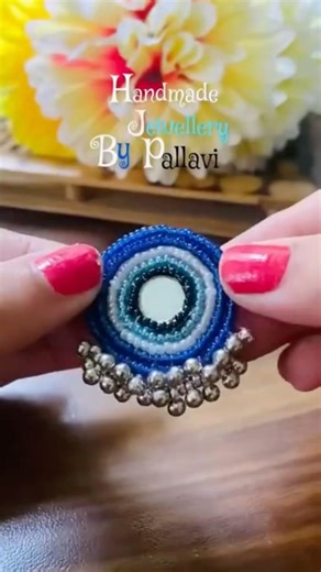 নজর থেকে নিজেকে বাঁচাও,🧿#new #diy #craft #art #jewellerymaking #earrings #handmadejewelry