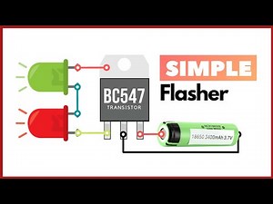 Simple Dual LED flasher Circuit