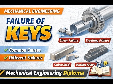 Key Failure in Mechanical Engineering || Causes & Types | Machine Design Theory