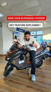 Suzuki Burgman 2026 TFT Model Hidden Key Feature !