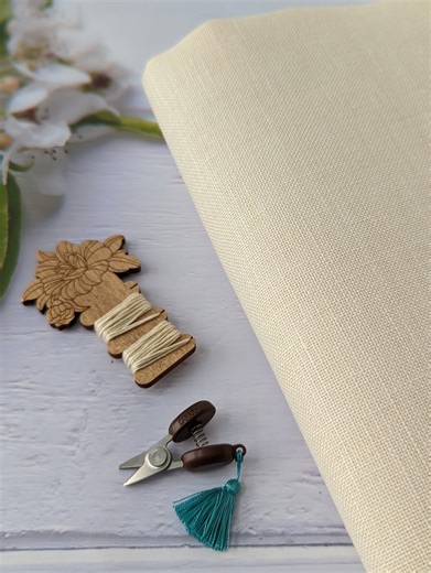 32ct Belfast Linen Fabric: Zweigart Cross Stitch Embroidery - Winter Moon - Etsy