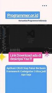 Aplikasi CRUD PHP 8 dan Codeigniter 4 Inovasi Lebih Cepat | PROGRAMMER.OR.ID