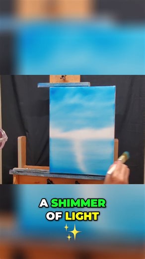 Create a Realistic Water Shimmer Effect: Easy Painting Tutorial #shorts
