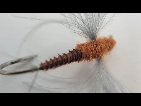 Cdc wing rusty spinner by adkflytying