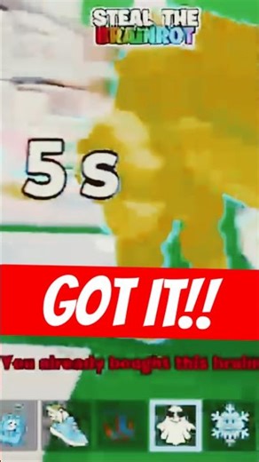 GOT IT!! #stealabrainrot #fn #shorts #everyone#gaming #stb #stealthebrainrot #sab #sabtrading #fyp