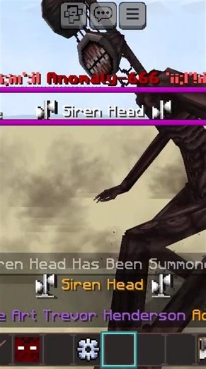 Anomaly 666 vs Siren Head In Minecraft Bedrock Mob Battles