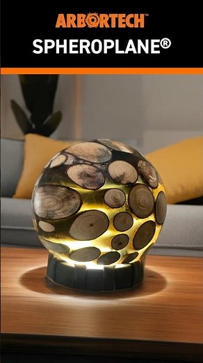 Easy #diy project - wood and resin Sphere with the new Arbortech SpheroPlane! #woodworking #shorts
