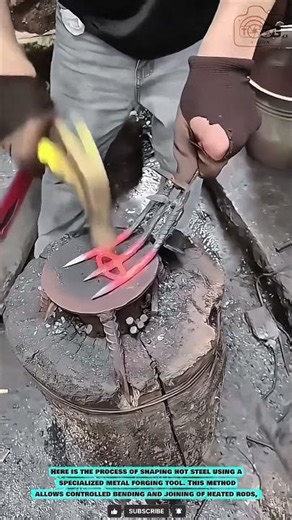 Metal Forging Tool: Hot Steel Shaping Technique #innovationtools