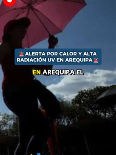 ¡A protegerse del sol! El Senamhi alertó que Arequipa registrará temperaturas de hasta 30 °C, alta radiación UV y vientos fuertes hasta el 9 de julio. Se recomienda evitar la exposición prolongada al sol y tomar las precauciones necesarias. 🌡️ . #Arequipa #Senamhi #Calor #RadiaciónUV #Clima #NoticiasArequipa #AlertaMeteorológic#cercadodearequipa #noticiaperu #arequipa #últimominuto24h #noticiasperú #noticia #arequipanoticias #informacion #Actualidad #parati #fyp #Peru