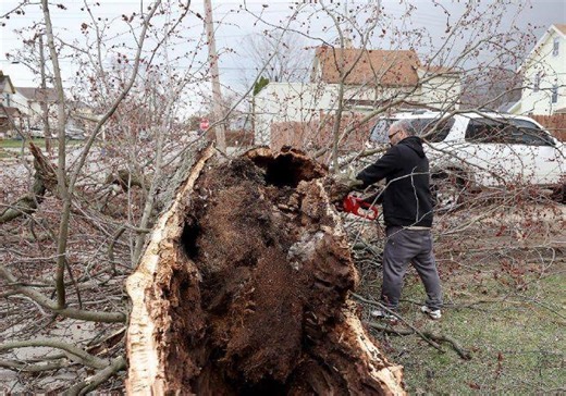 Hurricane force winds cause damage, power outages in Lorain County