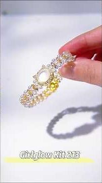Girlglow Kit 213 Tutorials | Make Bracelet with 3mm Pearls & 3mm 4-prong CZ #diycraft #braceletkits