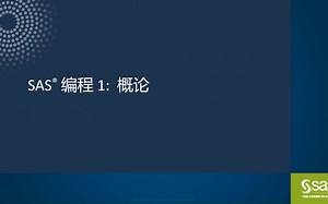 SAS编程1：第五章 分析和报告数据