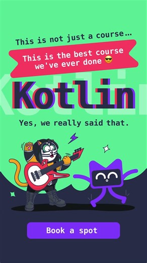 We’ve just launched our new Kotlin course