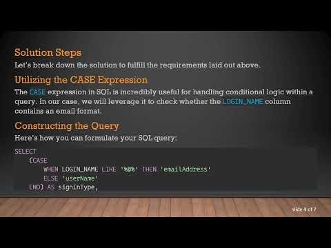 How to Check for EMAIL Format in SQL and Return Values in JSON