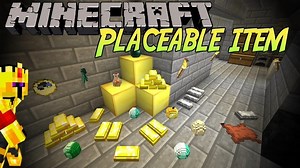 Placeable Items Mod Para Minecraft 1.14.4, 1.12.2, 1.11.2. 1.10.2, 1.7.10 - ZonaCraft