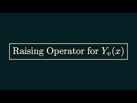 Raising Operator for Yᵥ(x)