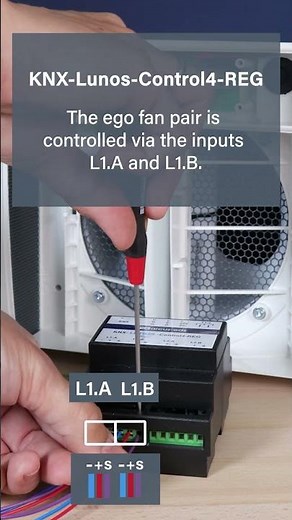 Arcus-EDS connects the Lunos Ego to KNX – Tutorial for IW and REG module