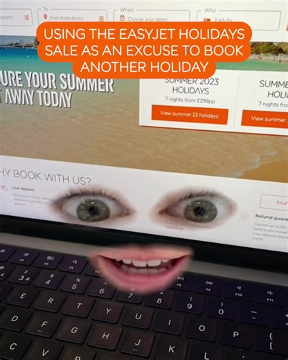 1.8K views · 30 reactions | FINE you've convinced me  Find your next holiday with savings up to £200 in our Big Orange Sale here  bit.ly/3L55kzD | easyJet holidays | Facebook