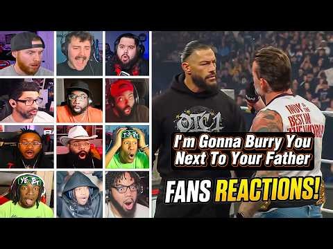 WWE Fans Reactions! Roman Reigns & CM Punk Promo | #wweraw #romanreigns #cmpunk