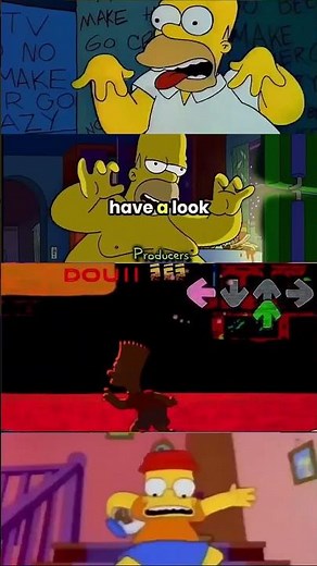 Homer Takes on Bart in an Epic FNF Showdown! | Simpson Scream Animation #fnf #simpsons