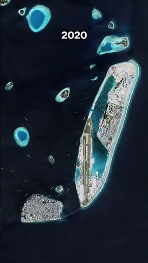 Hulhumalé is an artificial island in the Maldives, gradually formed bylandreclamationsince 1997..