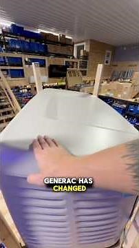 Here’s your first look at the new 14 kW Generac generator! #homeupgrades #generator