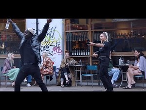 Road man picks up Female Police Officer