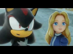 Shadow Generations Cutscene Shadow reunites with Gerald and Maria