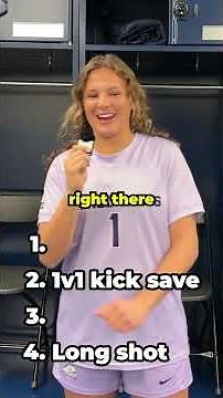 TCU GK Olivia Geller blind ranks her tournament saves 🐸🔥 #shorts